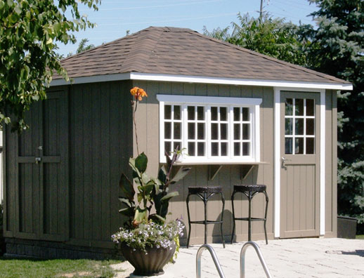 Hip Roof Pool Shed