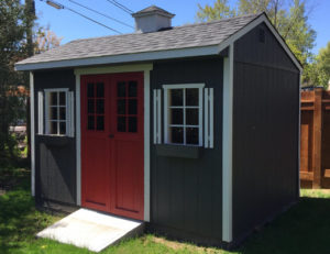 12x8 carriage house shed